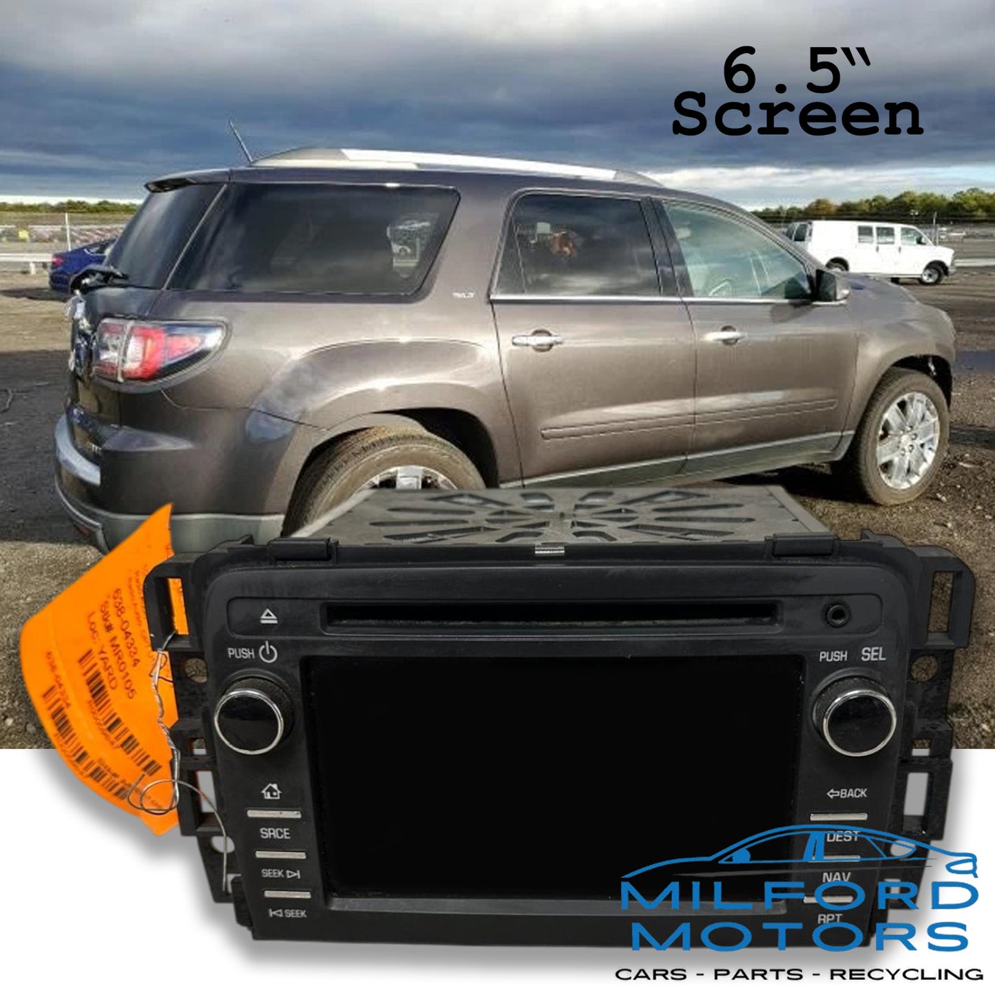 Audio Equipment Radio 6.5" color touch-screen Fits 2015-2017 GMC Acadia 3.6L