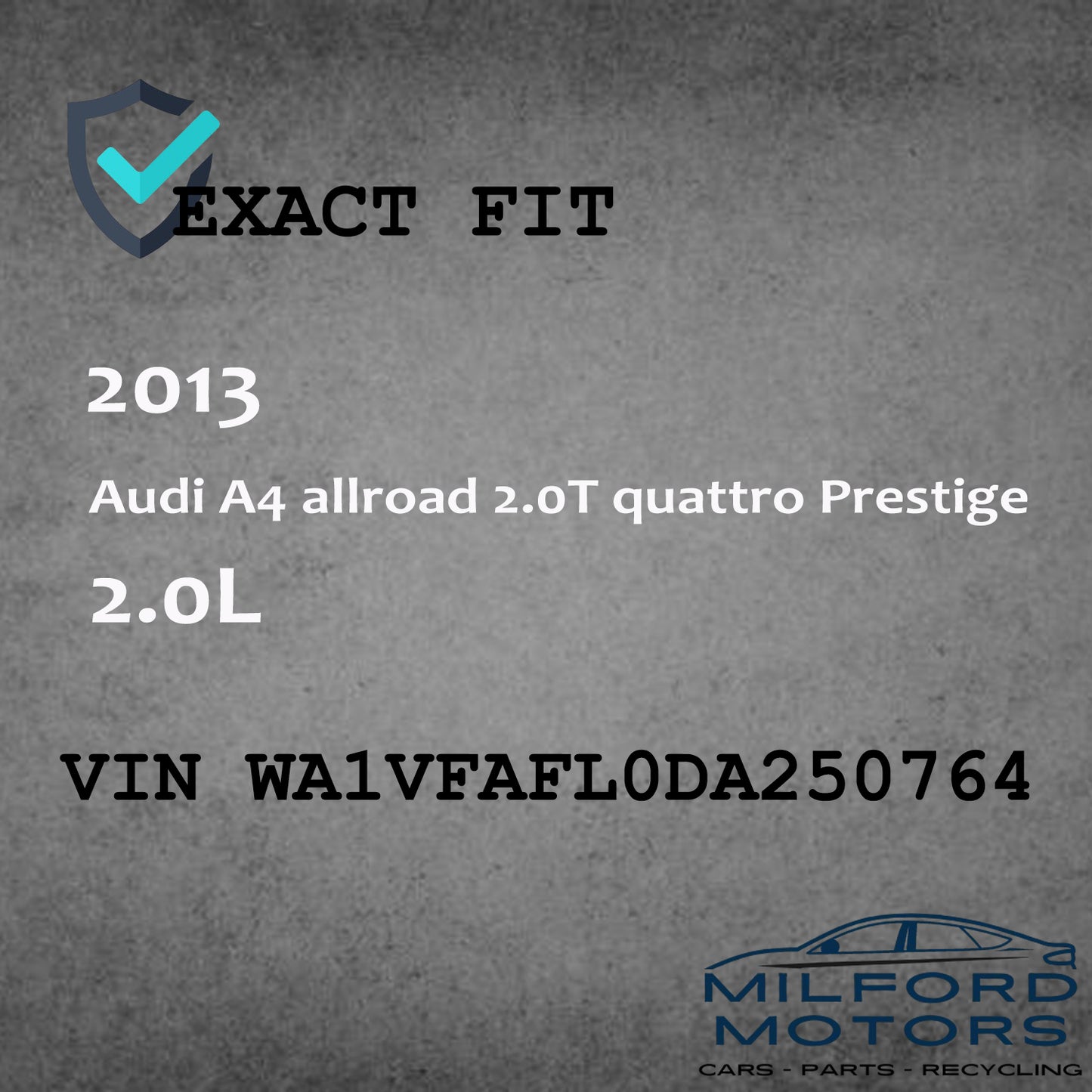 Steering Wheel Air Bag Fits for 2013 Audi A4 allroad quattro Prestige 2.0L