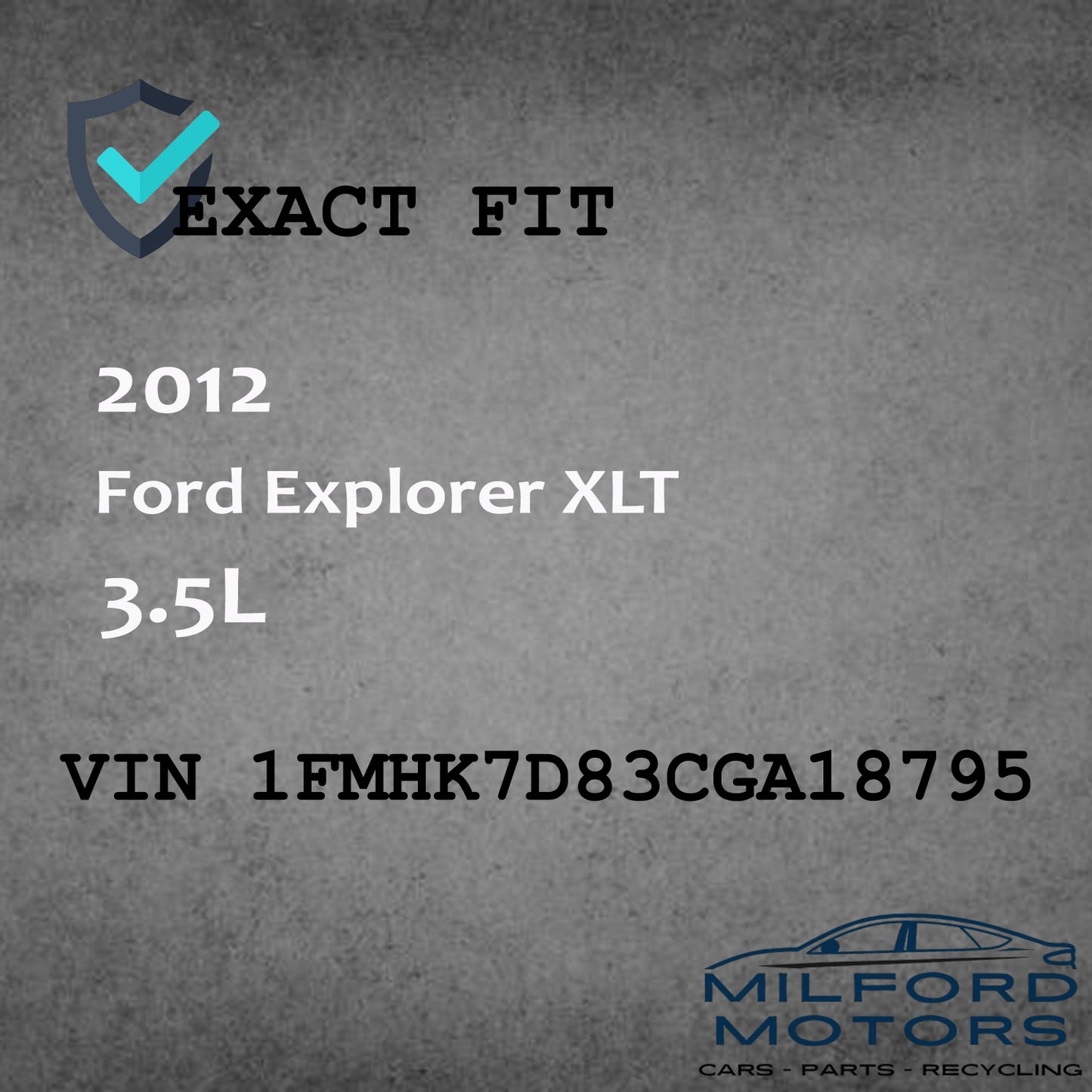 Speedometer Head/Cluster Fits 2012-2015 Ford Explorer XLT 3.5L (119,026 miles)