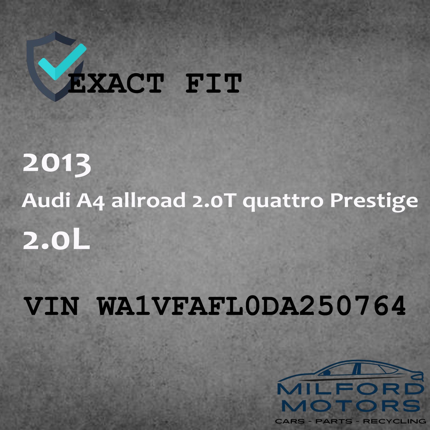 Driver Side View Mirror Fits for 2013-2016 A4 allroad quattro Prestige 2.0L