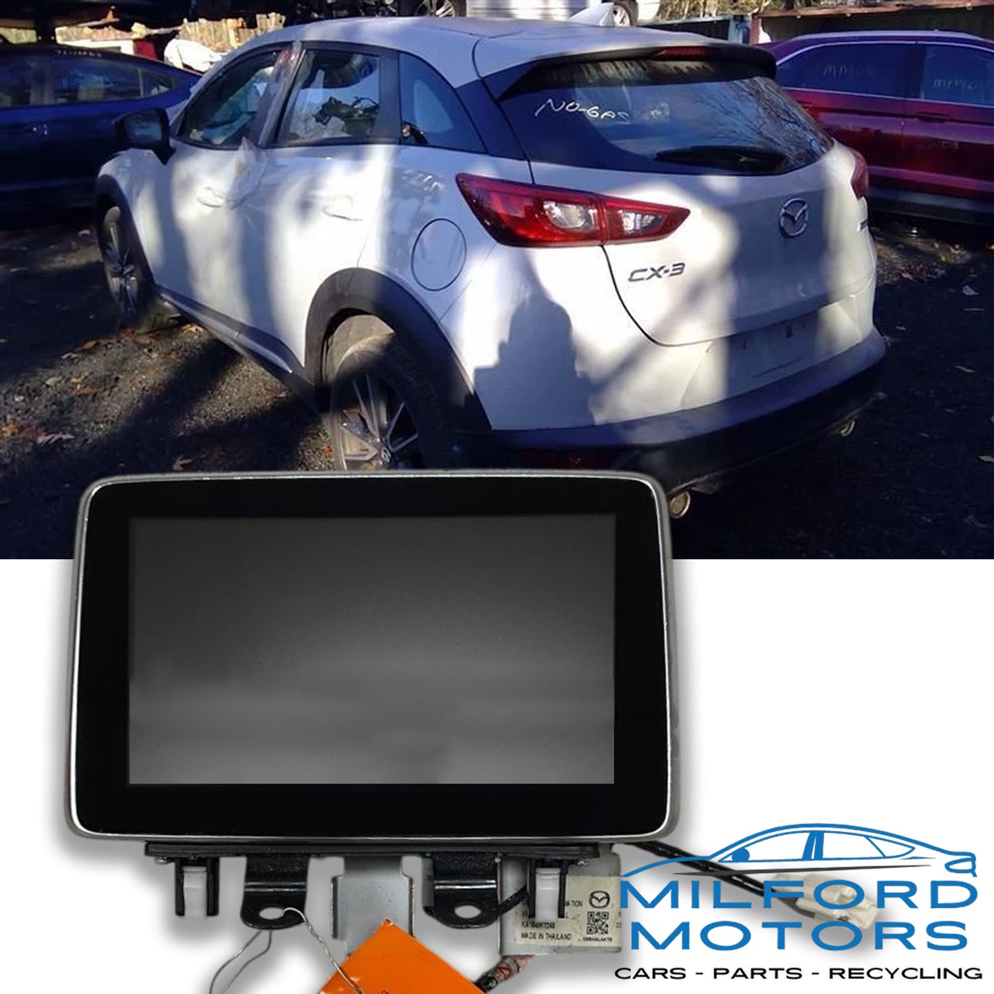 Info-GPS-TV Screen Display Touch Screen  Fits 2016-2017 Mazda CX-3  2.0L