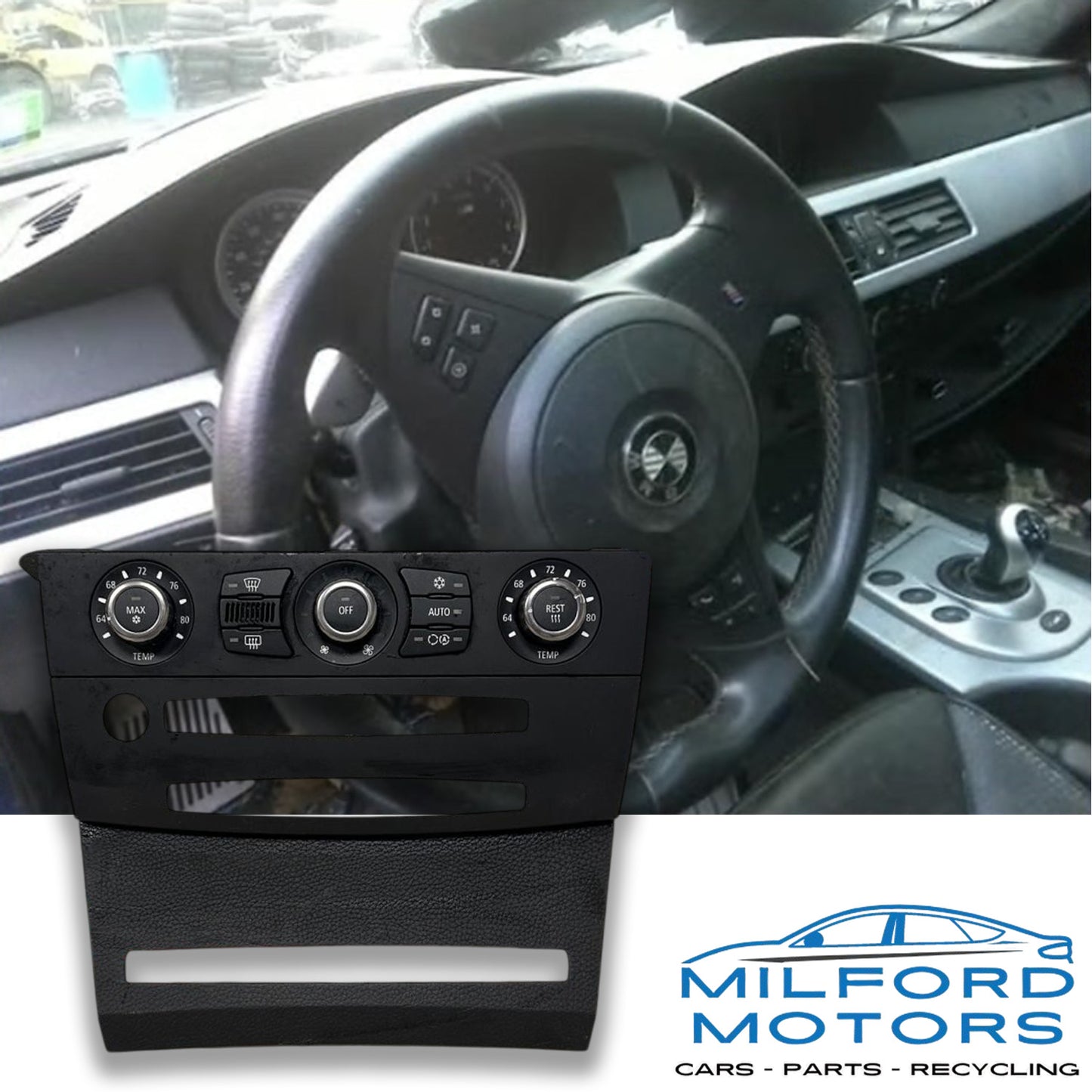 Black Automatic Temperature Control  Fits 2006-2010 BMW M5 Sedan 5.0L