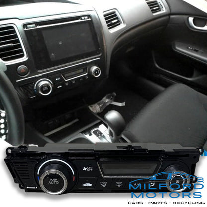 Black Automatic Temperature Control  Fits 2013-2015 Honda Civic Sedan 1.8L