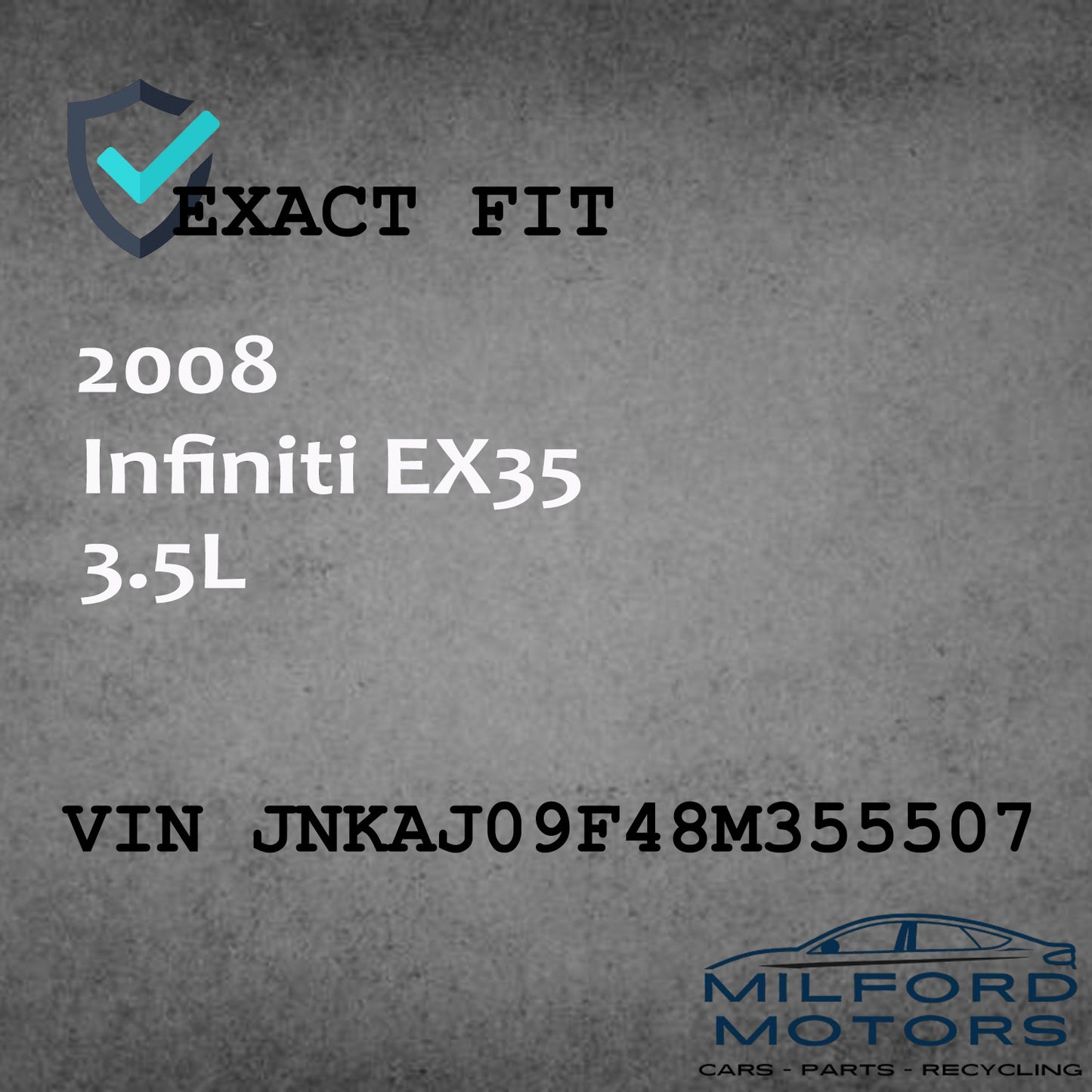 Used Audio Equipment Radio Receiver AM/FM/CD Fits 2008-2009 Infiniti EX35 3.5L