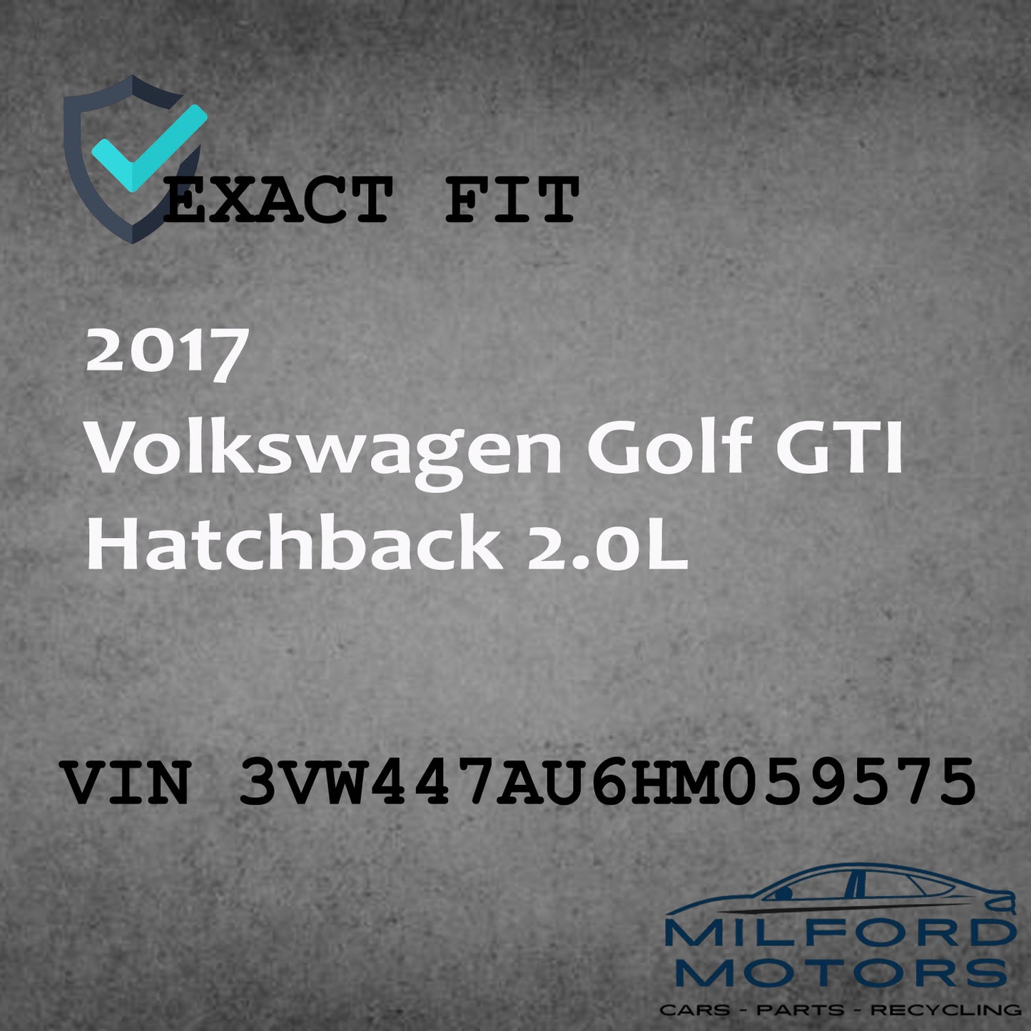 Driver Side Xenon Headlight Fits 2015-2017 Volkswagen Golf GTI Hatch 2.0L