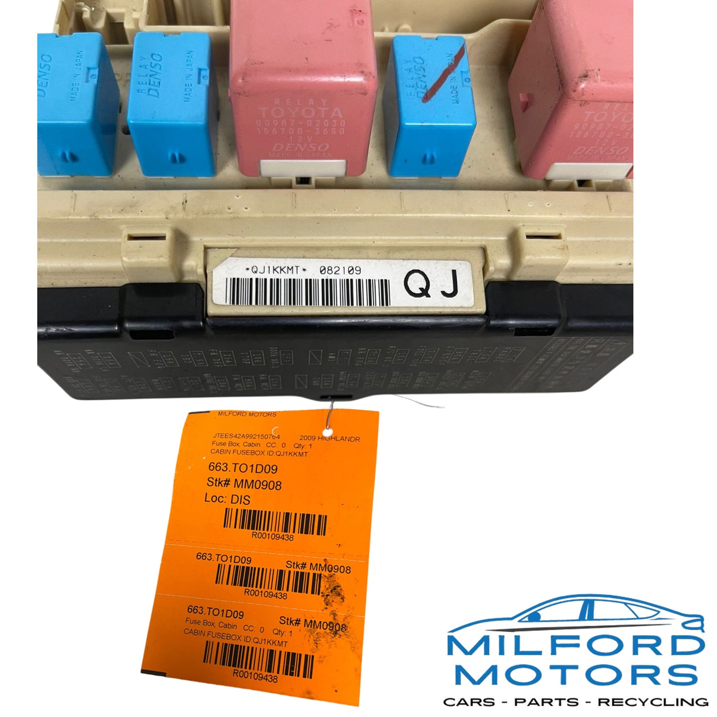 Cabin Fuse Box Fits 2009 Toyota Highlander Limited 3.5L