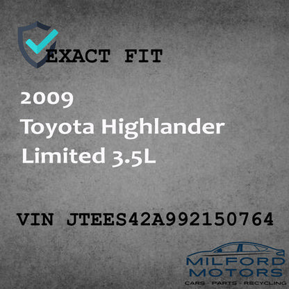 Cabin Fuse Box Fits 2009 Toyota Highlander Limited 3.5L