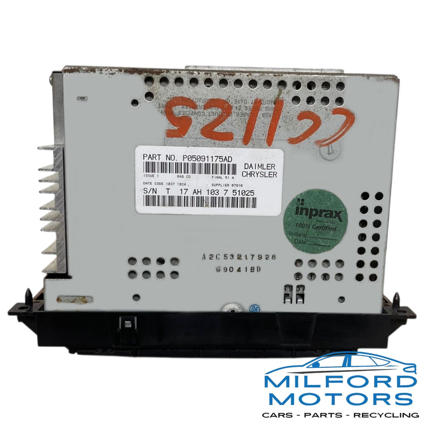 Used Radio Receiver AM/FM/CD  Fits 2006-2008 Dodge Ram 1500 Crew Cab 4D 4.7L