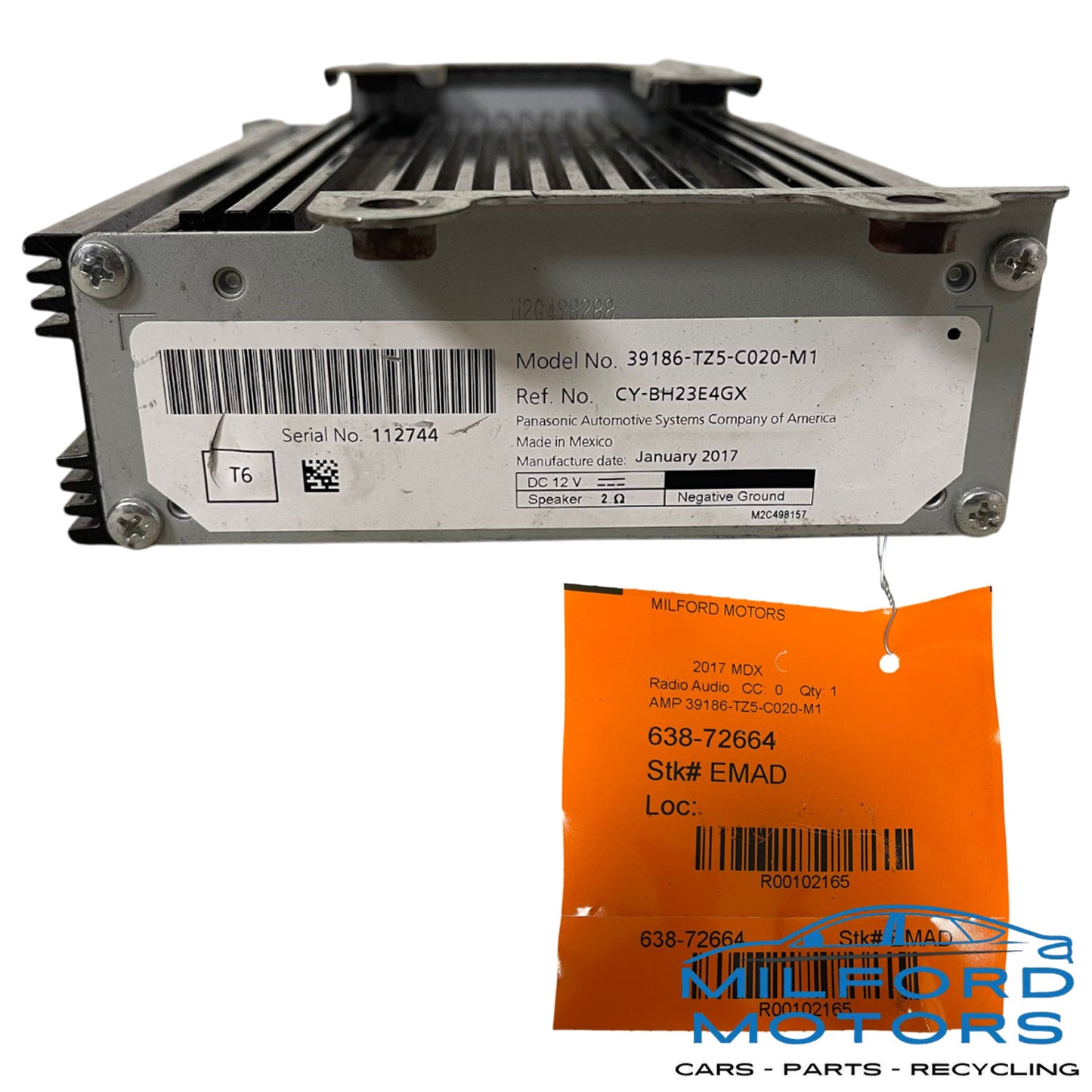 Used Audio Equipment Radio Amplifier Fits 2014-2017 Acura MDX