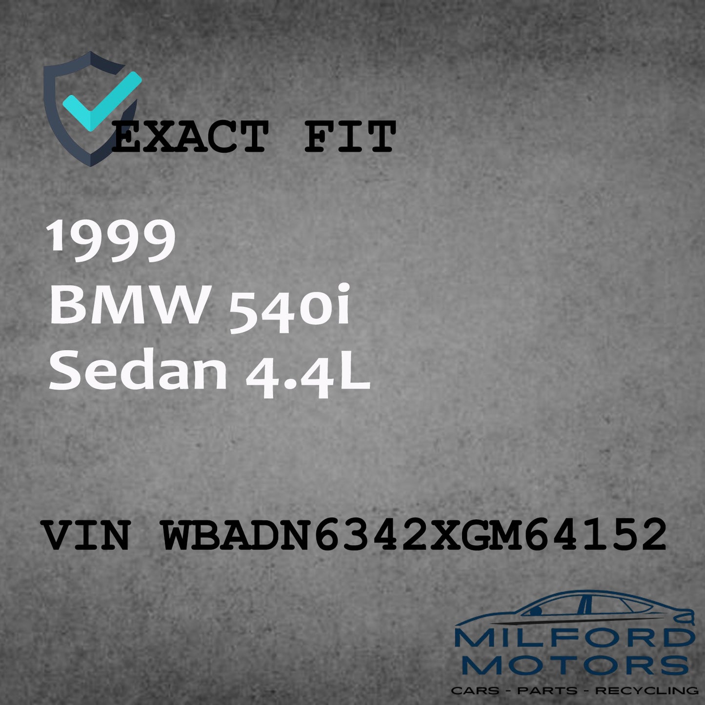 Used Audio Equipment Radio Remote CD Changer Fits 1999-2001 BMW 540i Sedan 4.4L