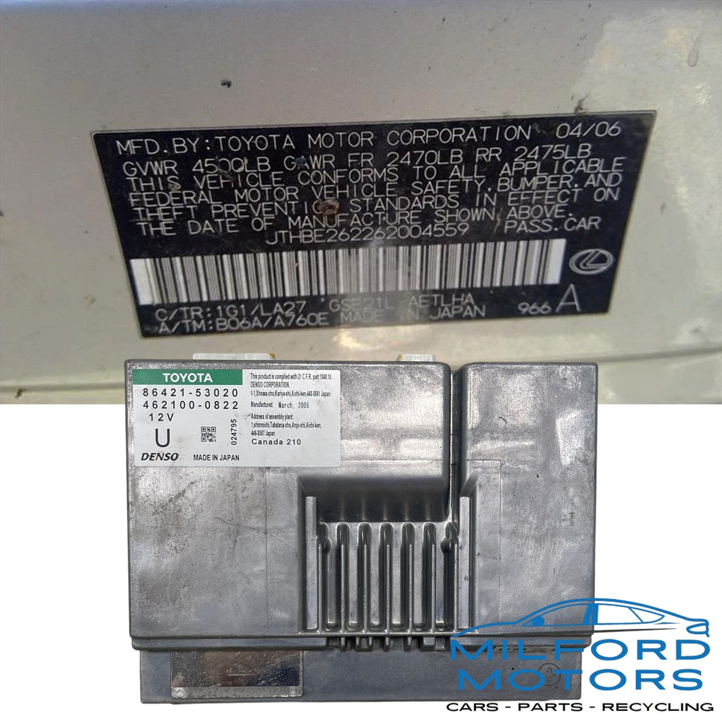 Audio Equipment Radio Receiver Fits 2006-2008 Lexus IS350 Sedan 3.5L