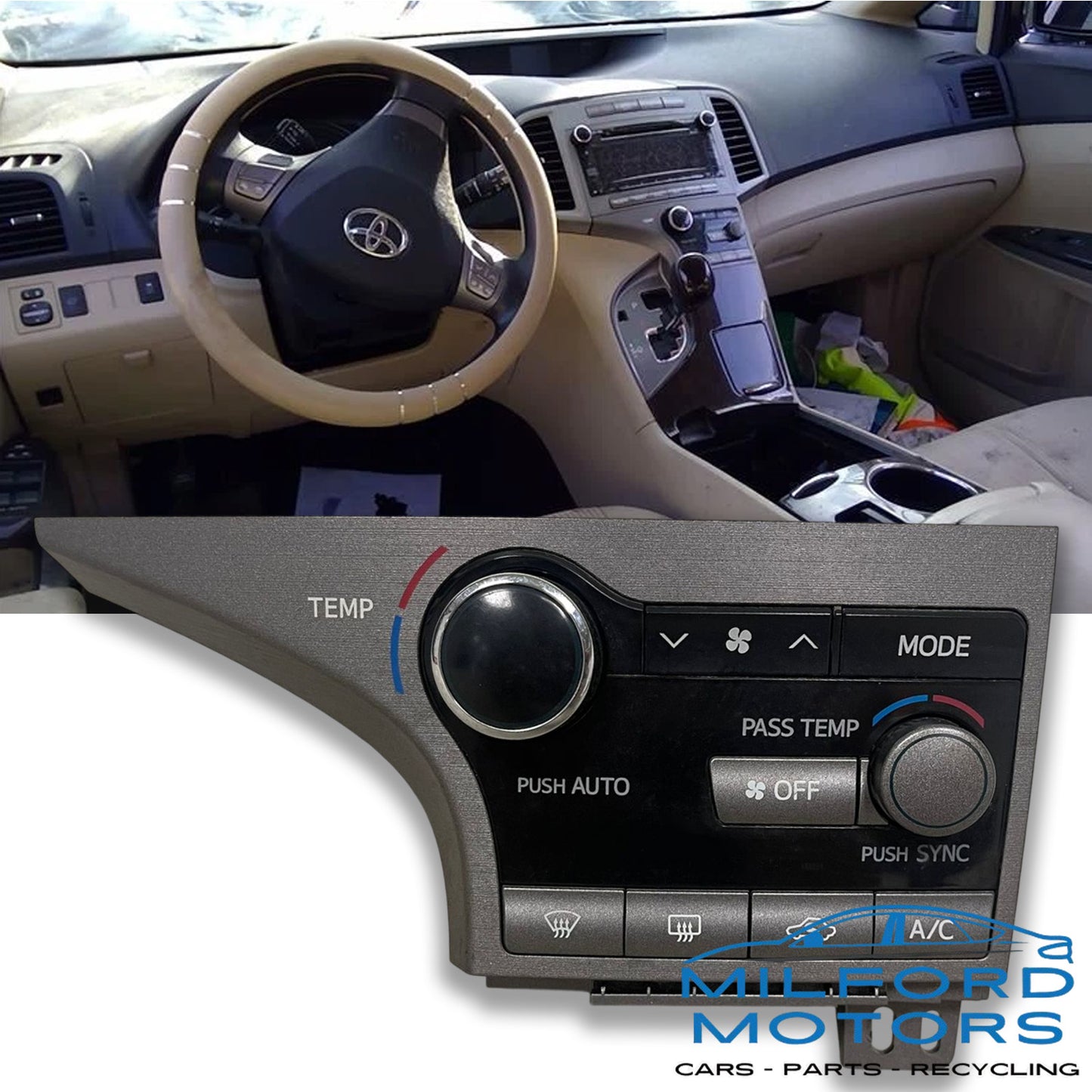 Gray Automatic Temperature Control  Fits 2009-2012 Toyota Venza AWD 2.7L