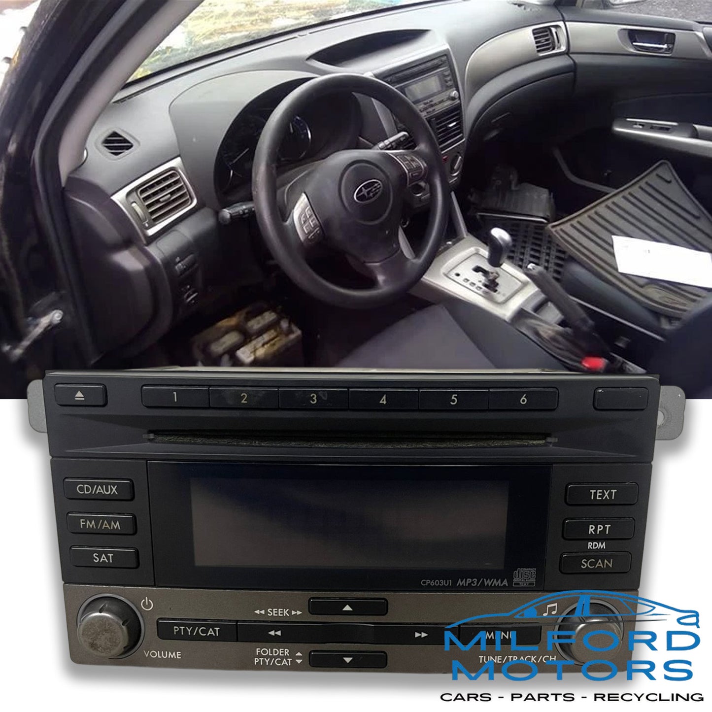 Audio Equipment Radio Receiver AM/FM/CD/MP3  Fits 2009-2013 Forester 2.5L