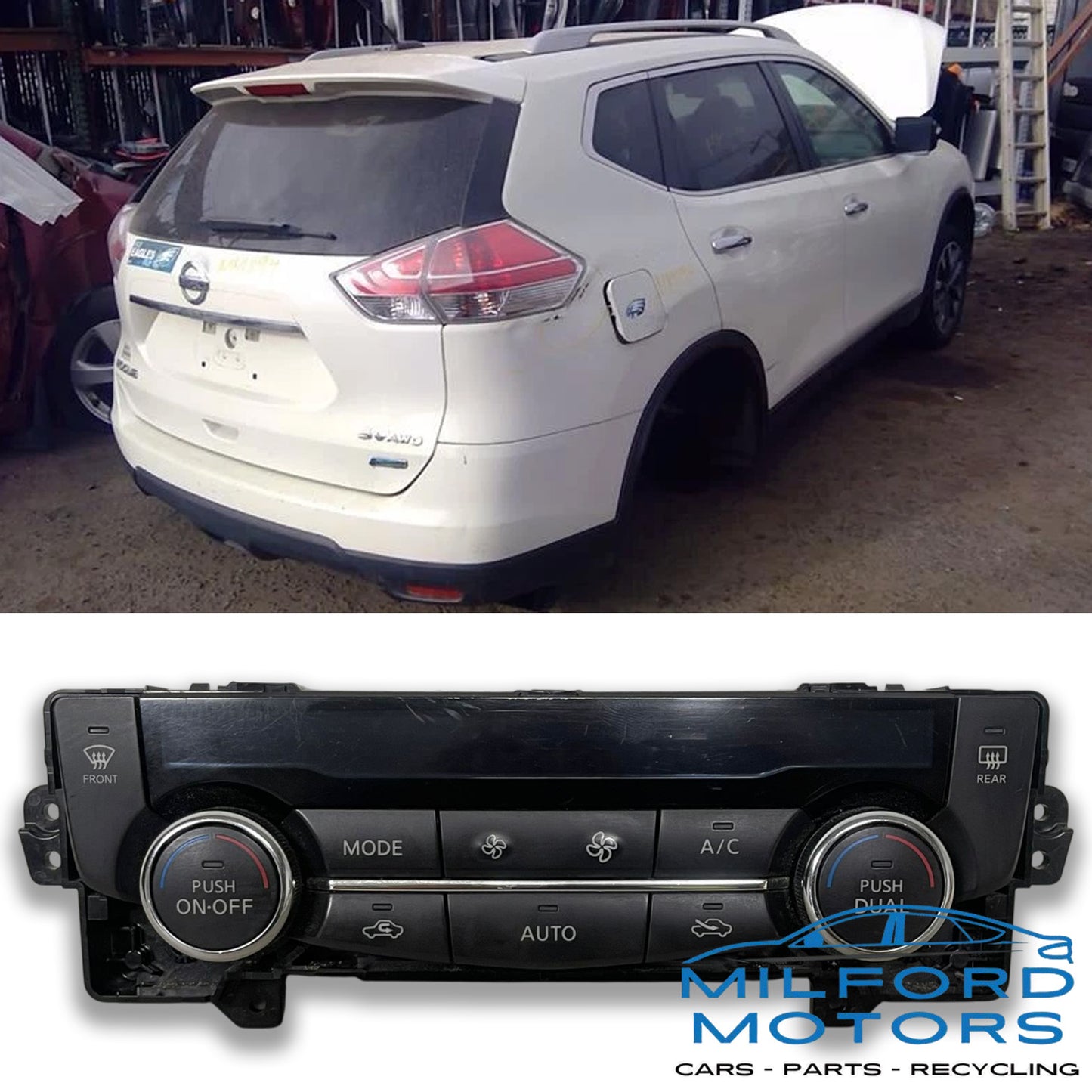 Black Automatic Temperature Control  Fits 2014-2016 Nissan Rogue 2.5L