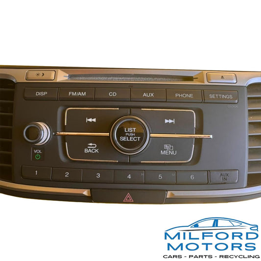 OEM Radio Audio Receiver & Panel Fits 2013-2015 Honda Accord LX 2.4L 39100T2AA32