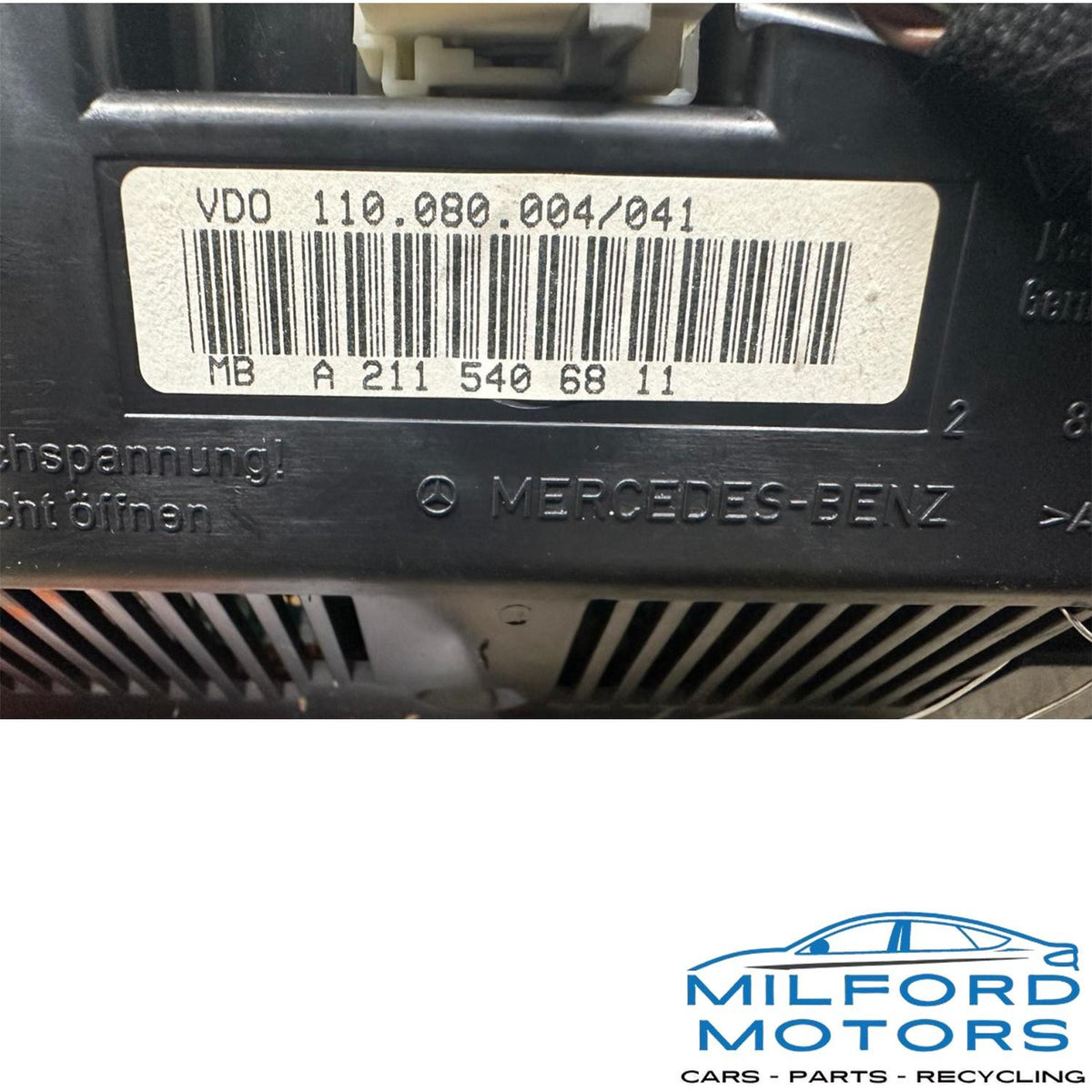 Instrument Speedometer Head/Cluster Fits 2003 & 2006 E-Class 3.2L 138K miles