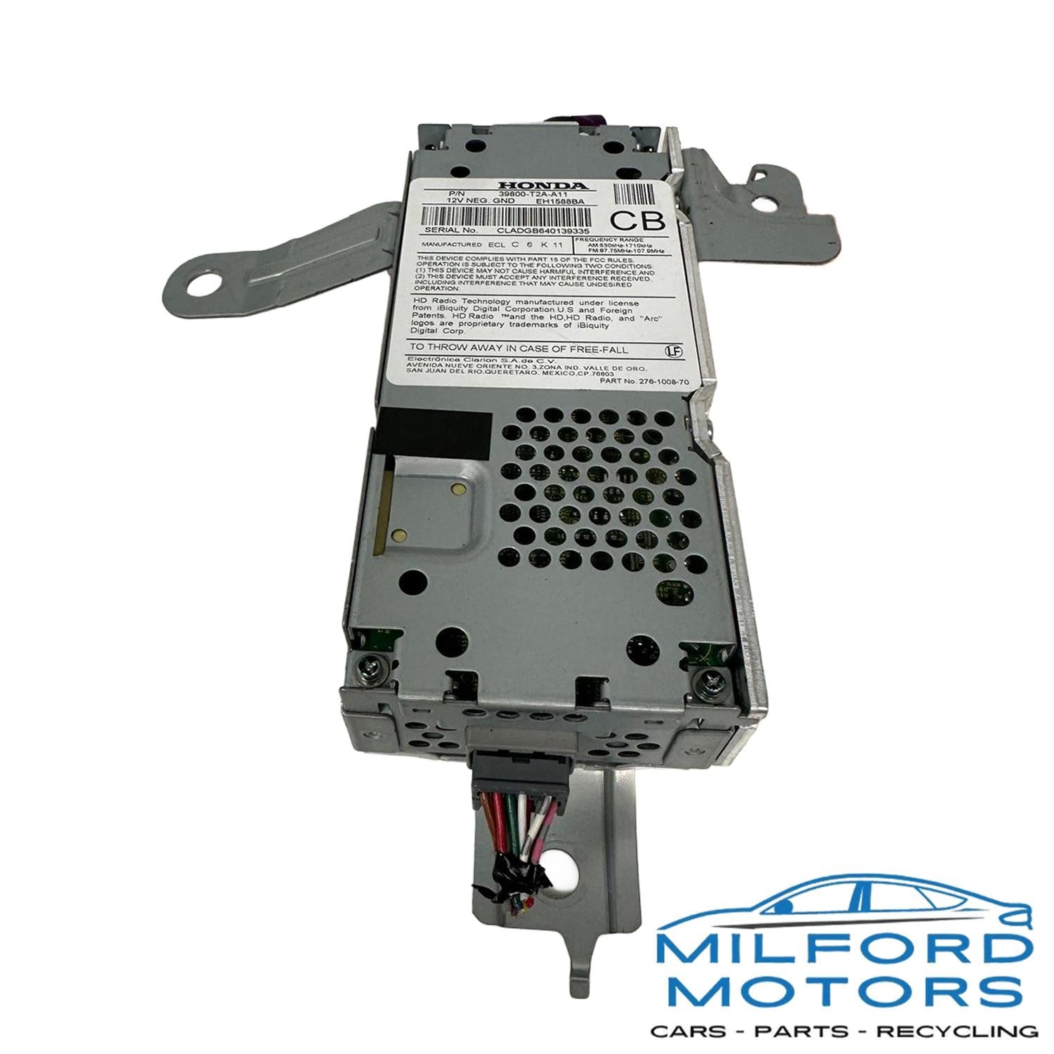 Audio Equipment Radio Tuner Sedan US Built Fits 16-17 Accord 2.4L 39800-T2A-A11