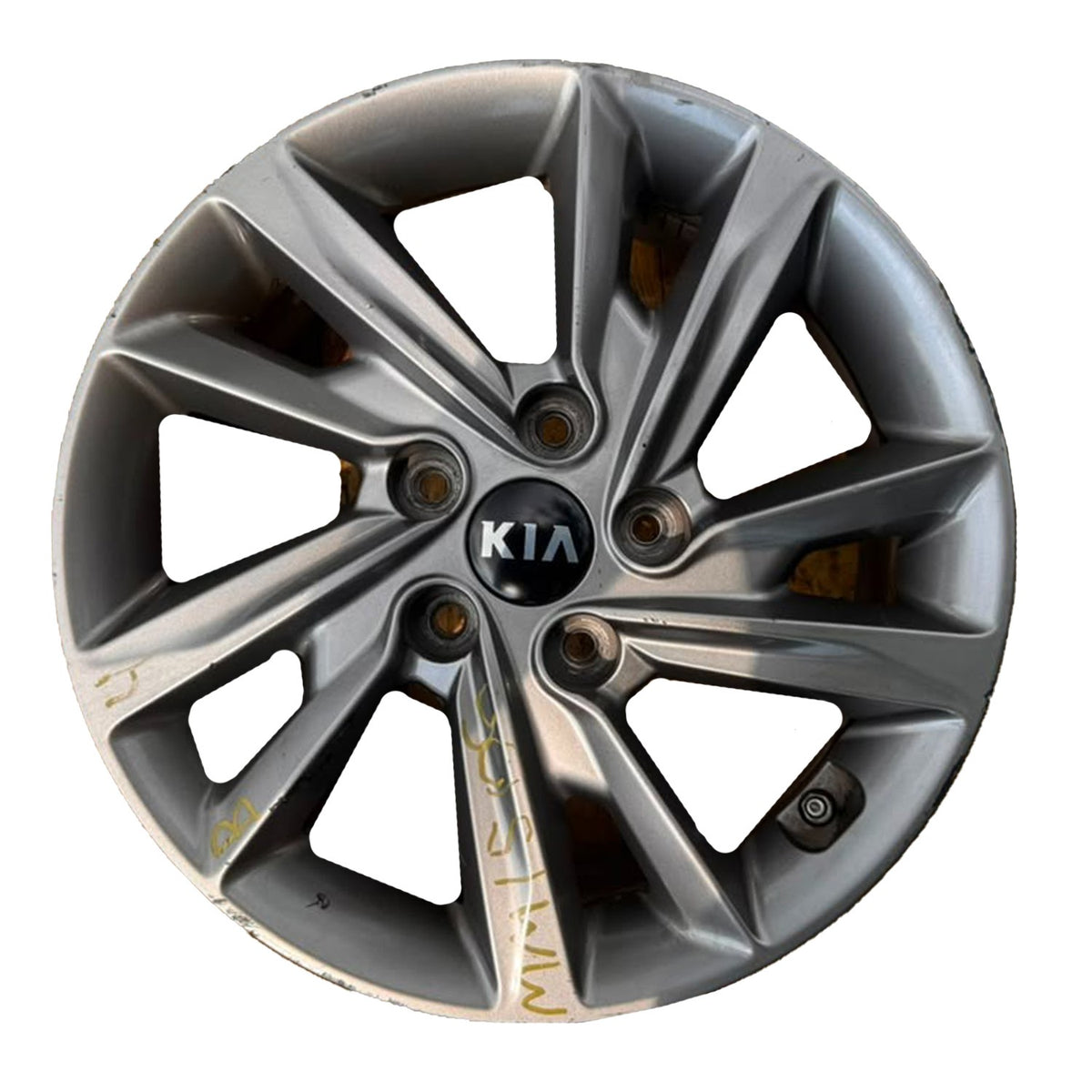 16x6-1/2 10-Angled Spoke Silver Alloy Wheel Rim Fits 19-2020 Kia Optima LX 2.4L