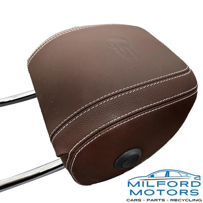 Front Left Side Seat Headrest Brown Leather Fits 2017 Jaguar F-PACE S 3.0L