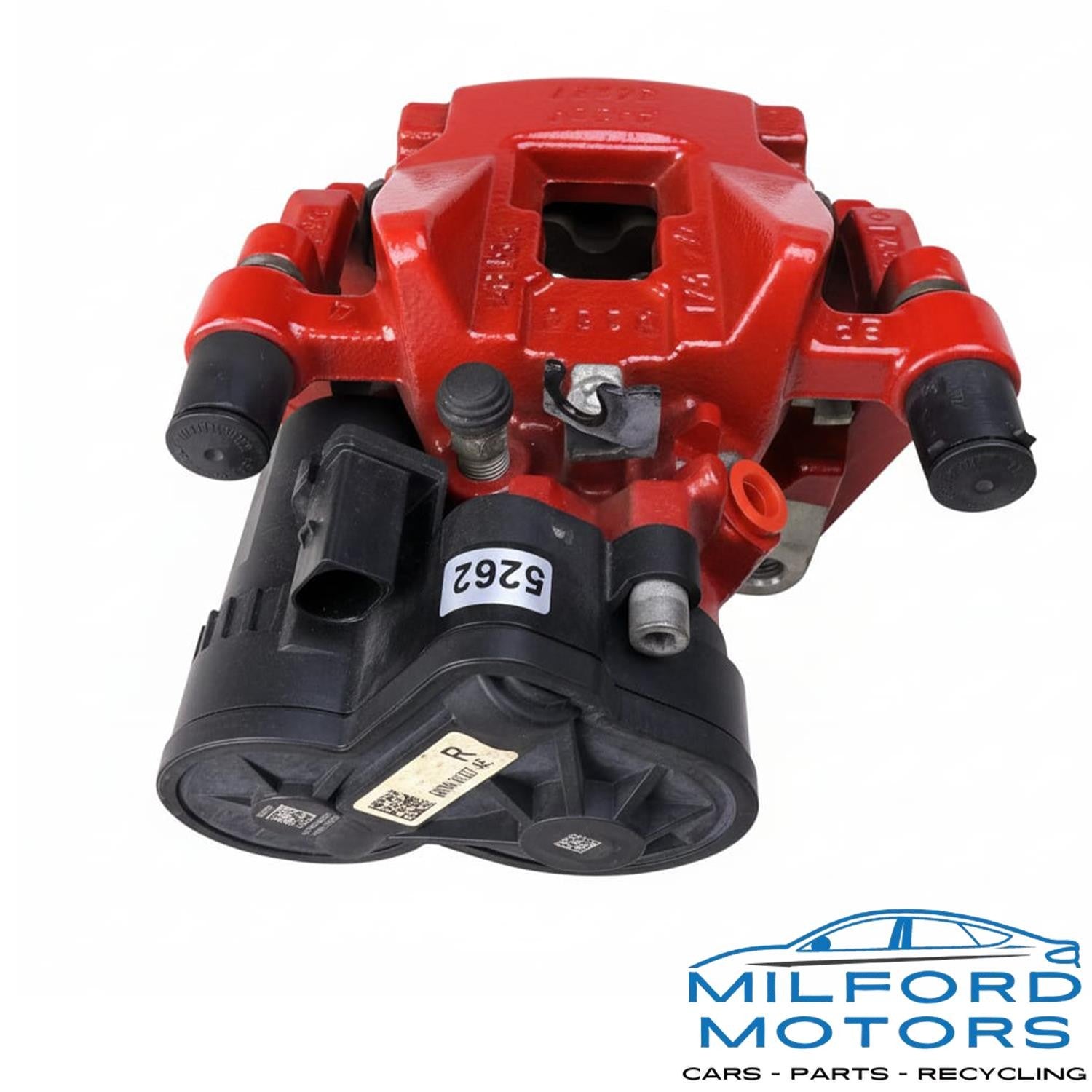 OEM Passenger Side Caliper Rear w/ Painted in Red Fits 2017 Jaguar F-PACE S 3.0L