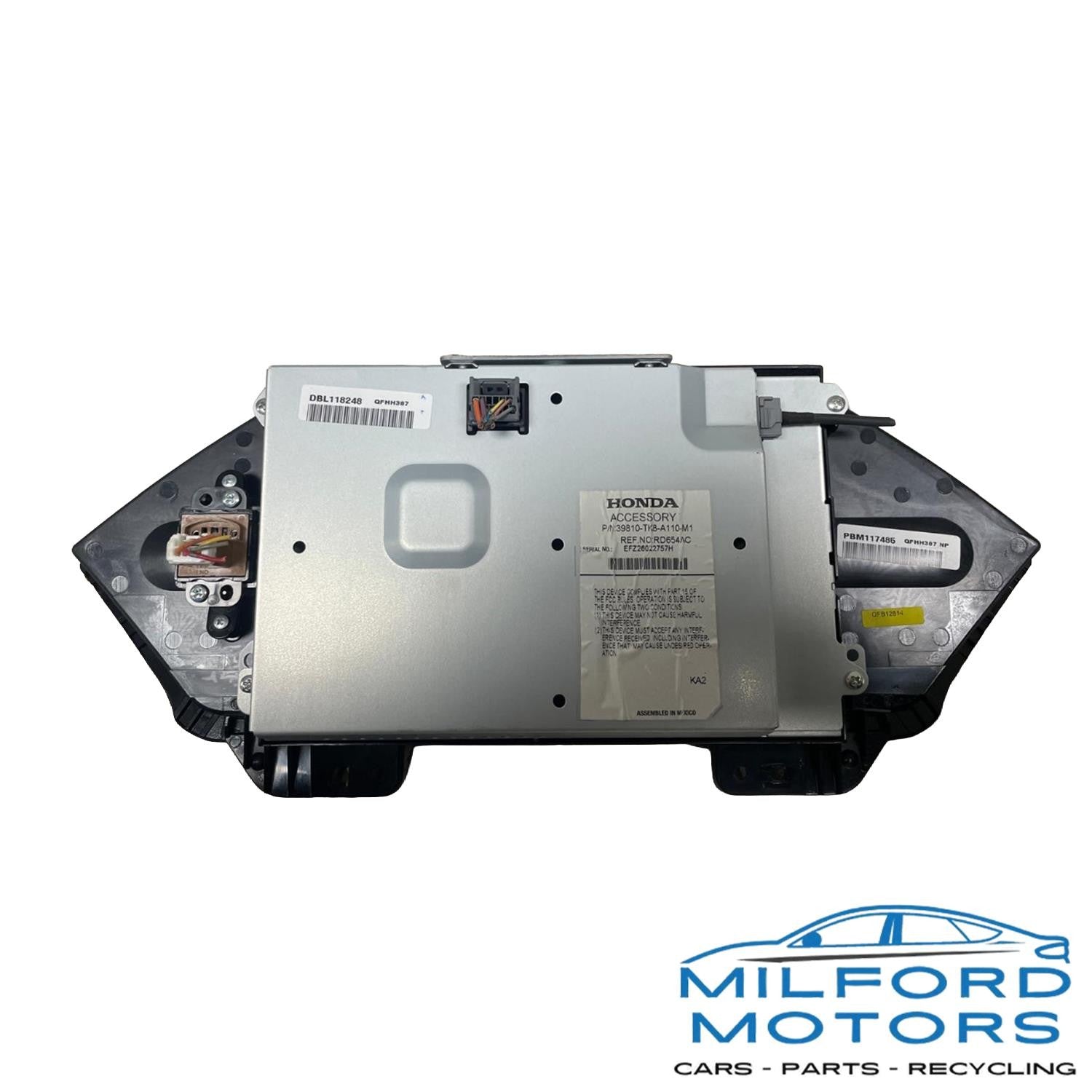 Upper Display Screen Dash Mounted Fits 2014 Honda Odyssey 3.5L 39810-TK9-A110-M1
