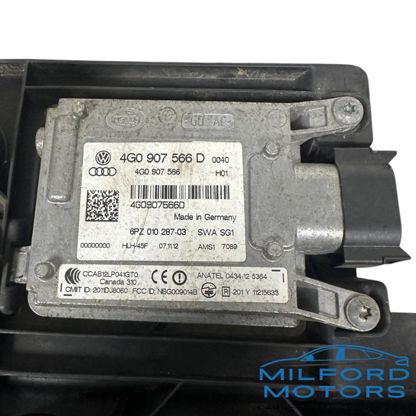 Chassis ECM Driver Assist Blind Spot Alert Trunk Fits 2012-2015 Audi A6 S6 2.0L