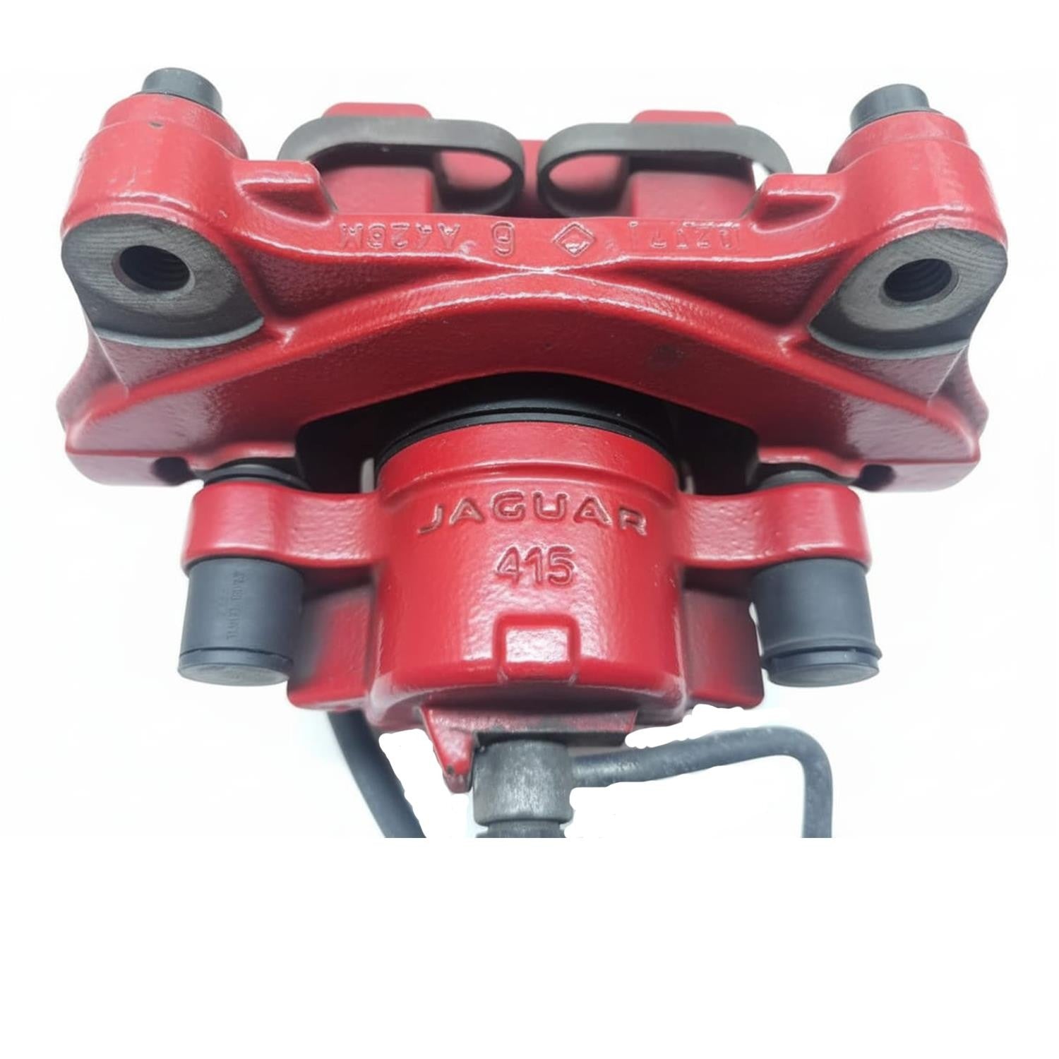 Passenger Caliper Front w/ Painted in Red Fits 2017 Jaguar F-PACE S 3.0L