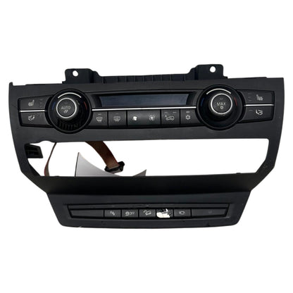 Black Front Automatic Temperature Control Fits 2007-2014 BMW X5 / X5M / X6 / X6M