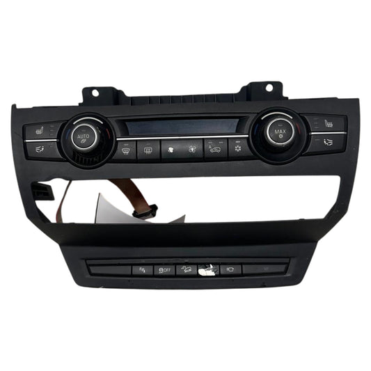 Black Front Automatic Temperature Control Fits 2007-2014 BMW X5 / X5M / X6 / X6M