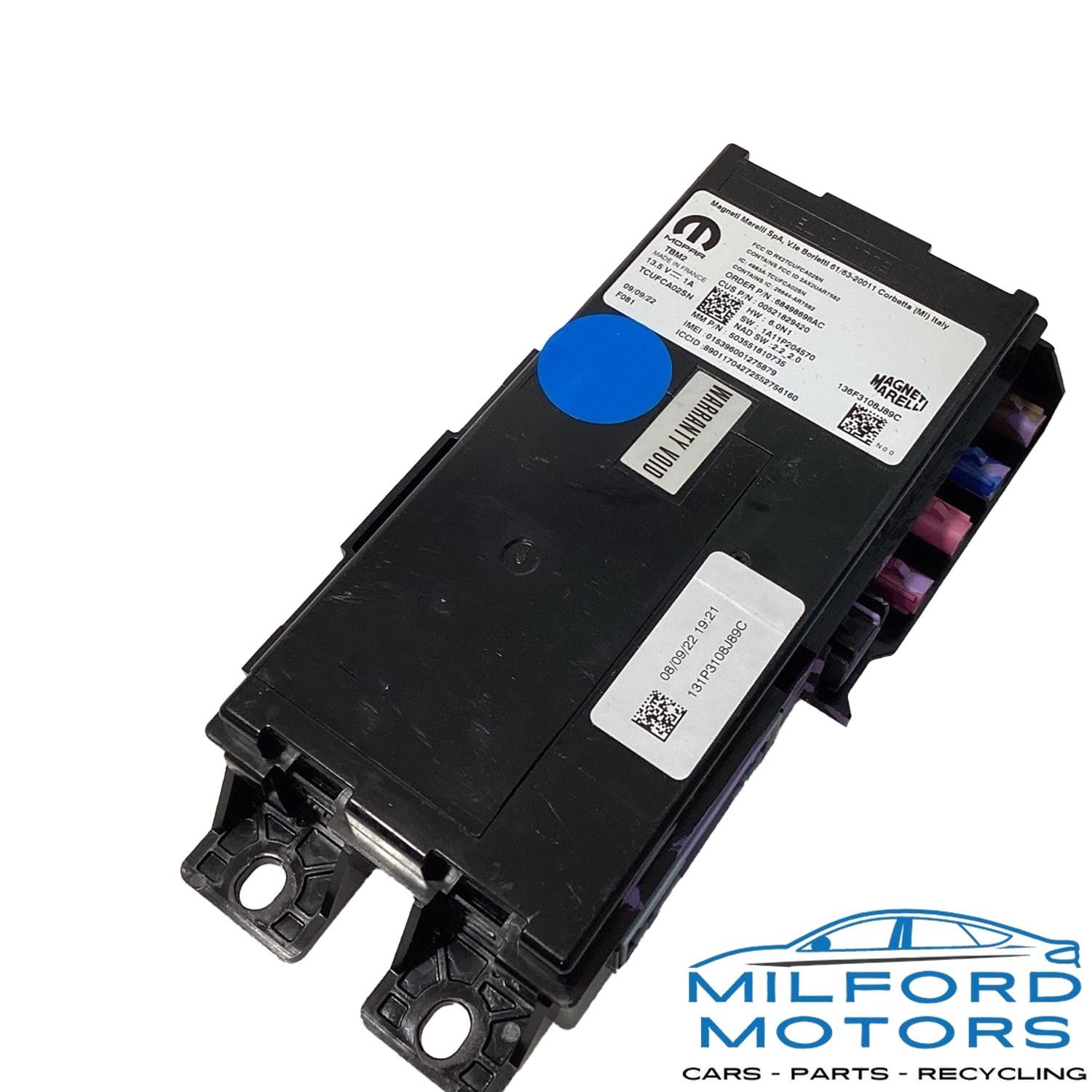 Communication Control Module - 2020 Alfa Romeo Giulia 2.0L 00521829420
