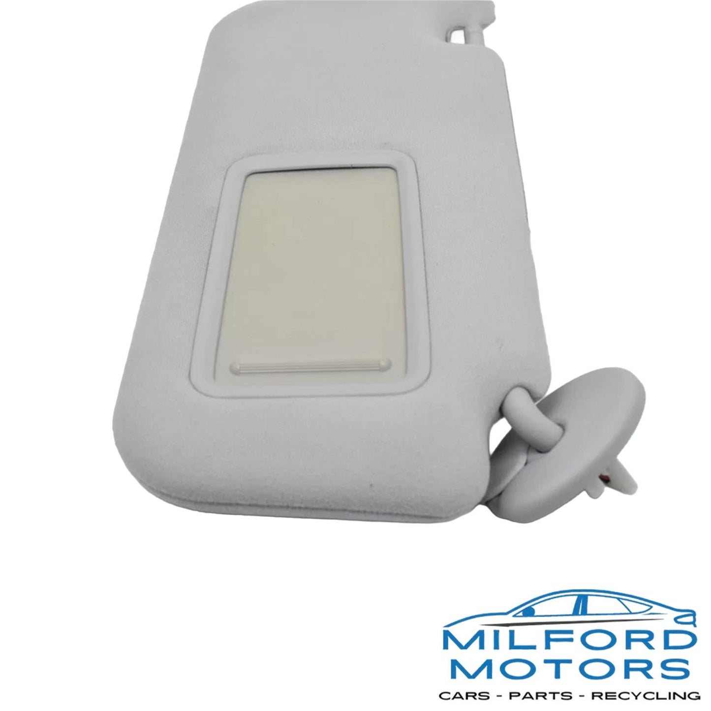 Passenger Right Side Sun Visor Gray Cloth Fits 2017 Toyota Mirai Sedan