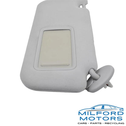 Passenger Right Side Sun Visor Gray Cloth Fits 2017 Toyota Mirai Sedan