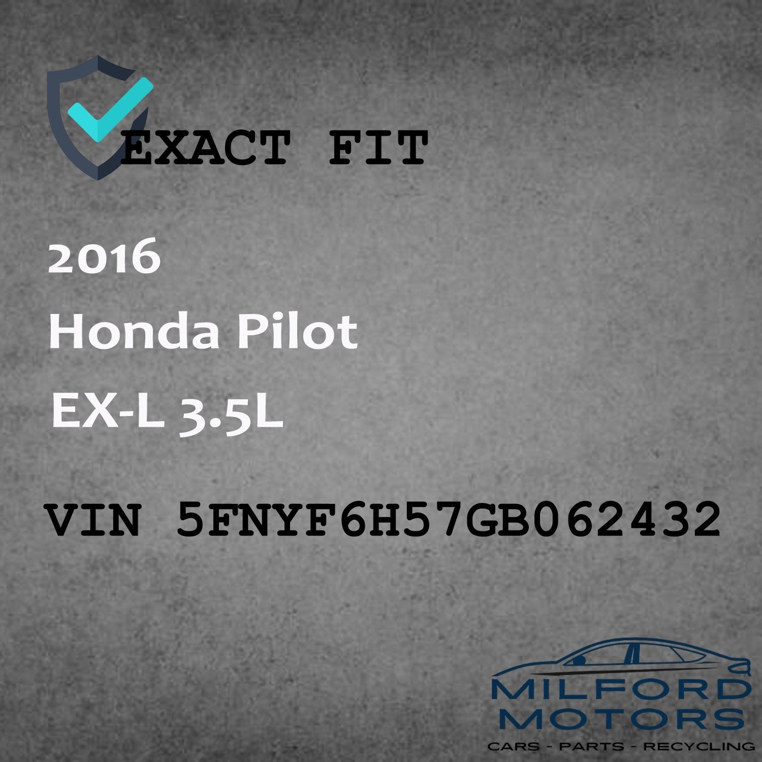 OEM Rear Temperature Control - 2016-2018 Honda Pilot EX-L 3.5L