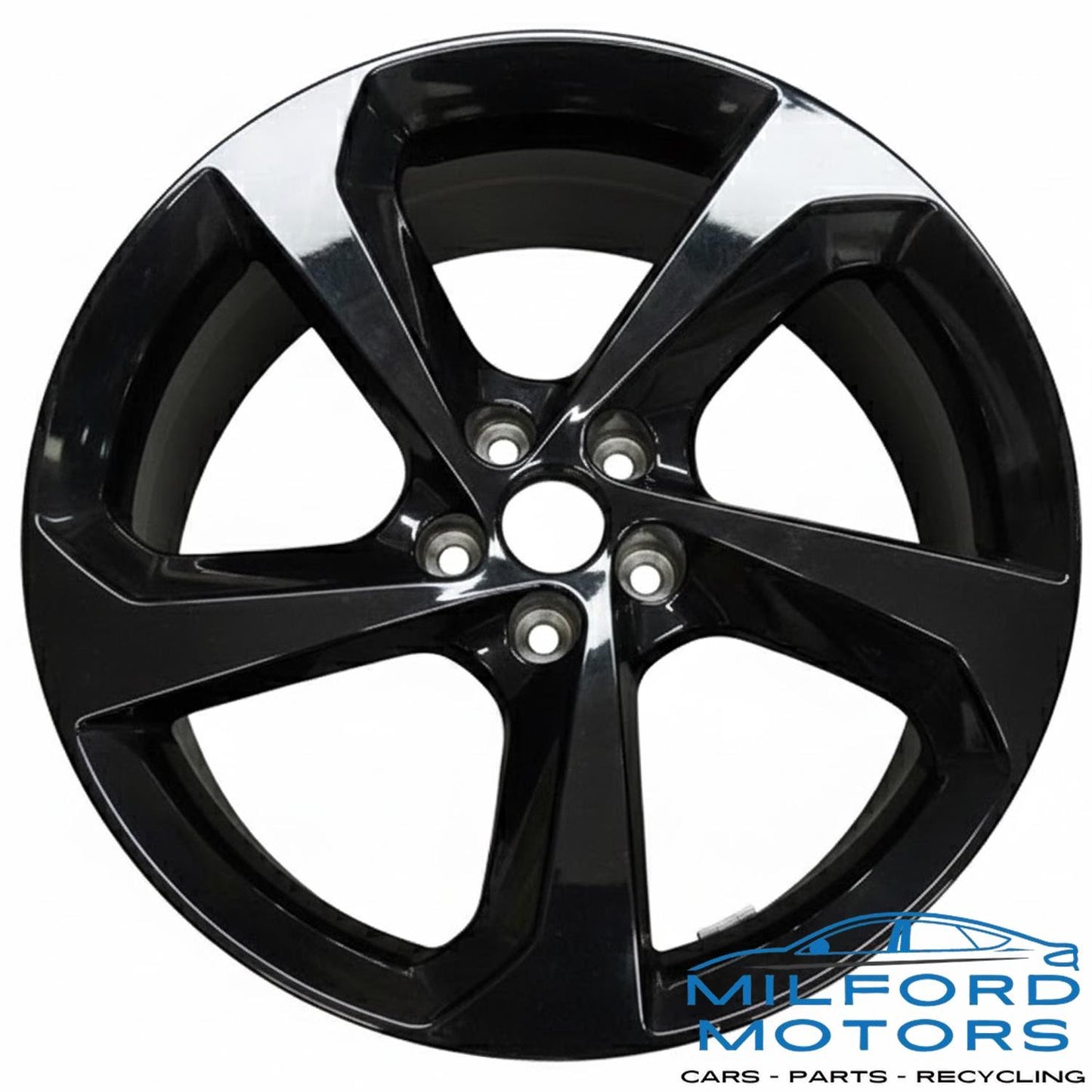 19X8-1/2 Alloy w/5 Spoke Black Rim Fits 2017 Jaguar F-PACE S 3.0L