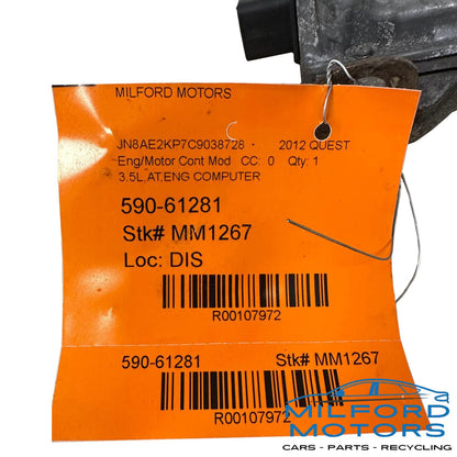 Electronic Control Module Engine/Motor - 2012-2013 Nissan Quest 3.5L 237101JR6B