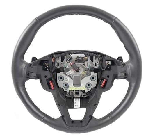 Steering Wheel Black Leather Non Heated Fits 2013 Ford Fusion Titanium Sedan L4