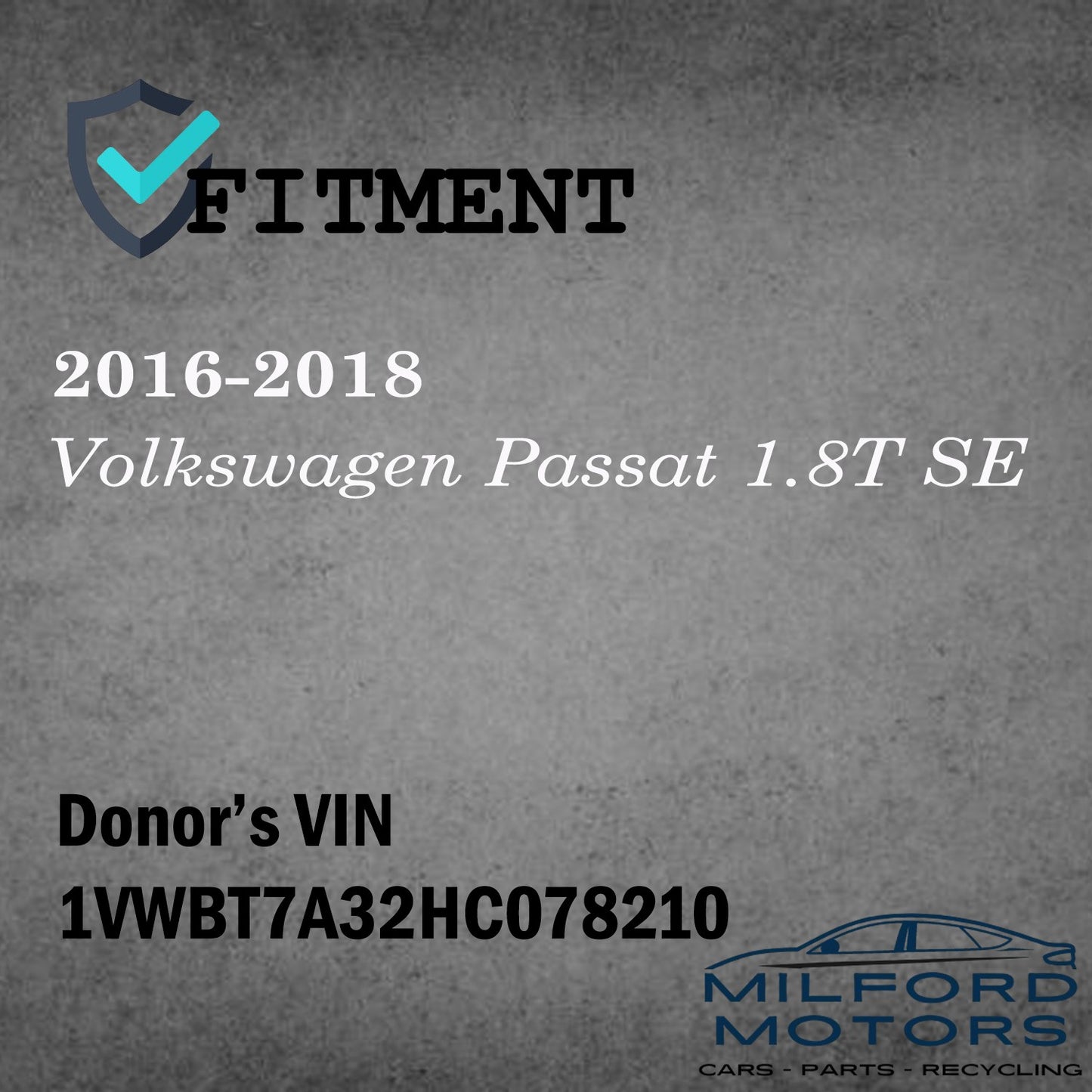 Front Bumper Assembly Fits for 2017 Volkswagen Passat 1.8T SE 1.8L