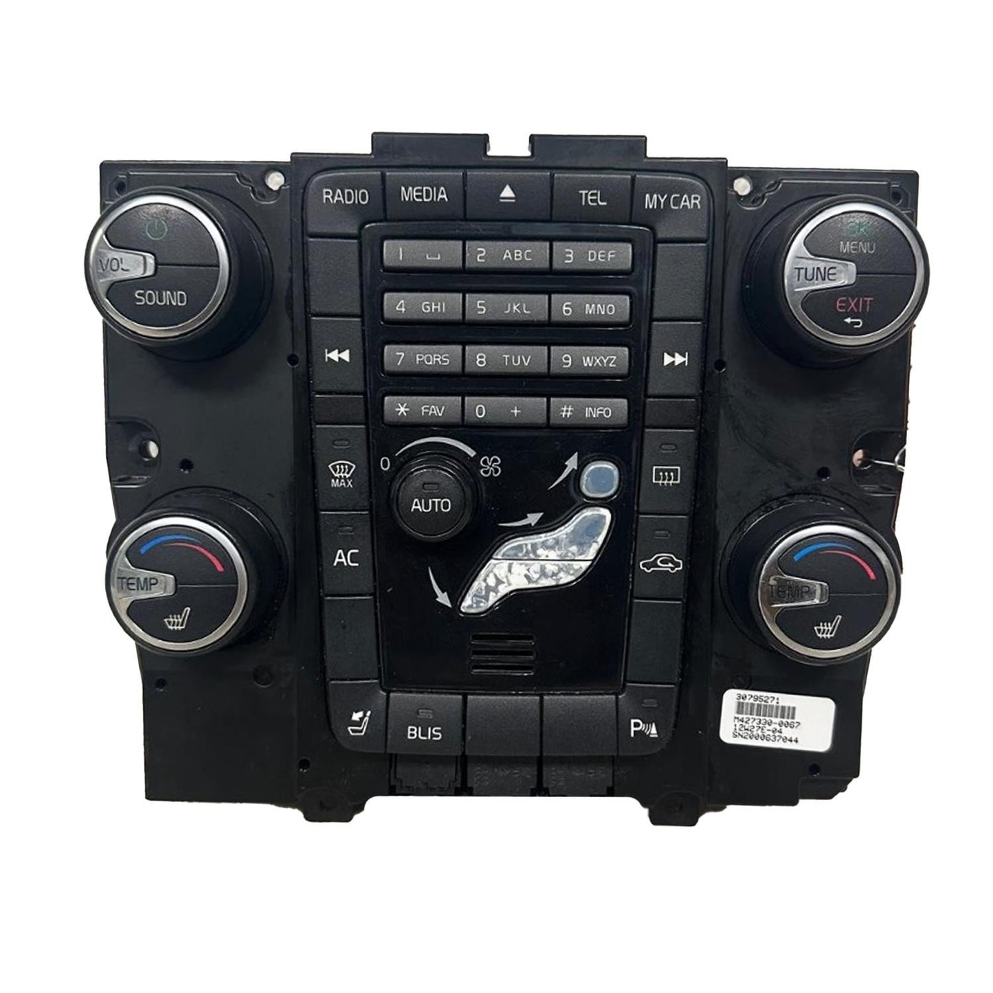 Audio Equipment Radio Control Panel Fits 2011-2013 Volvo 60 70 80 Series 2.5L