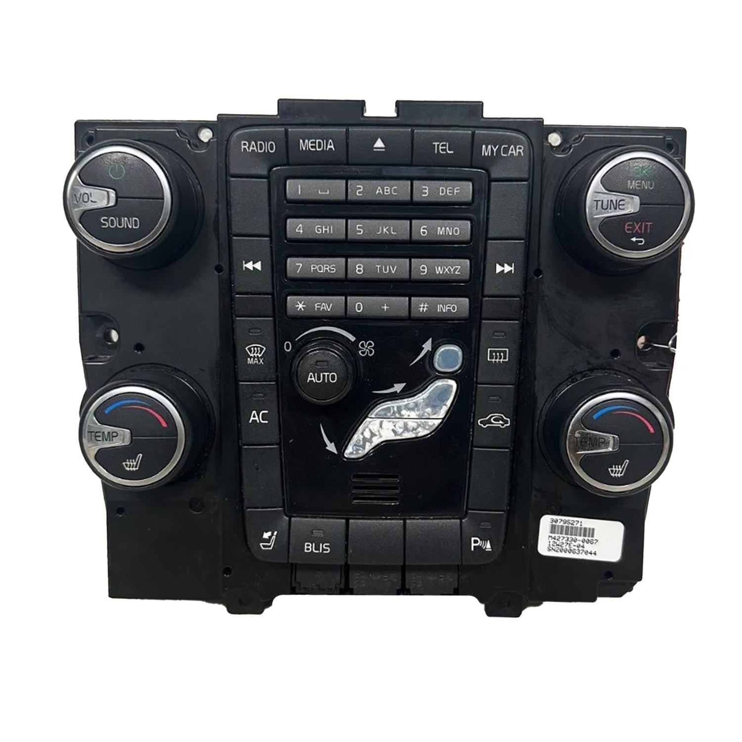 Audio Equipment Radio Control Panel Fits 2011-2013 Volvo 60 70 80 Series 2.5L
