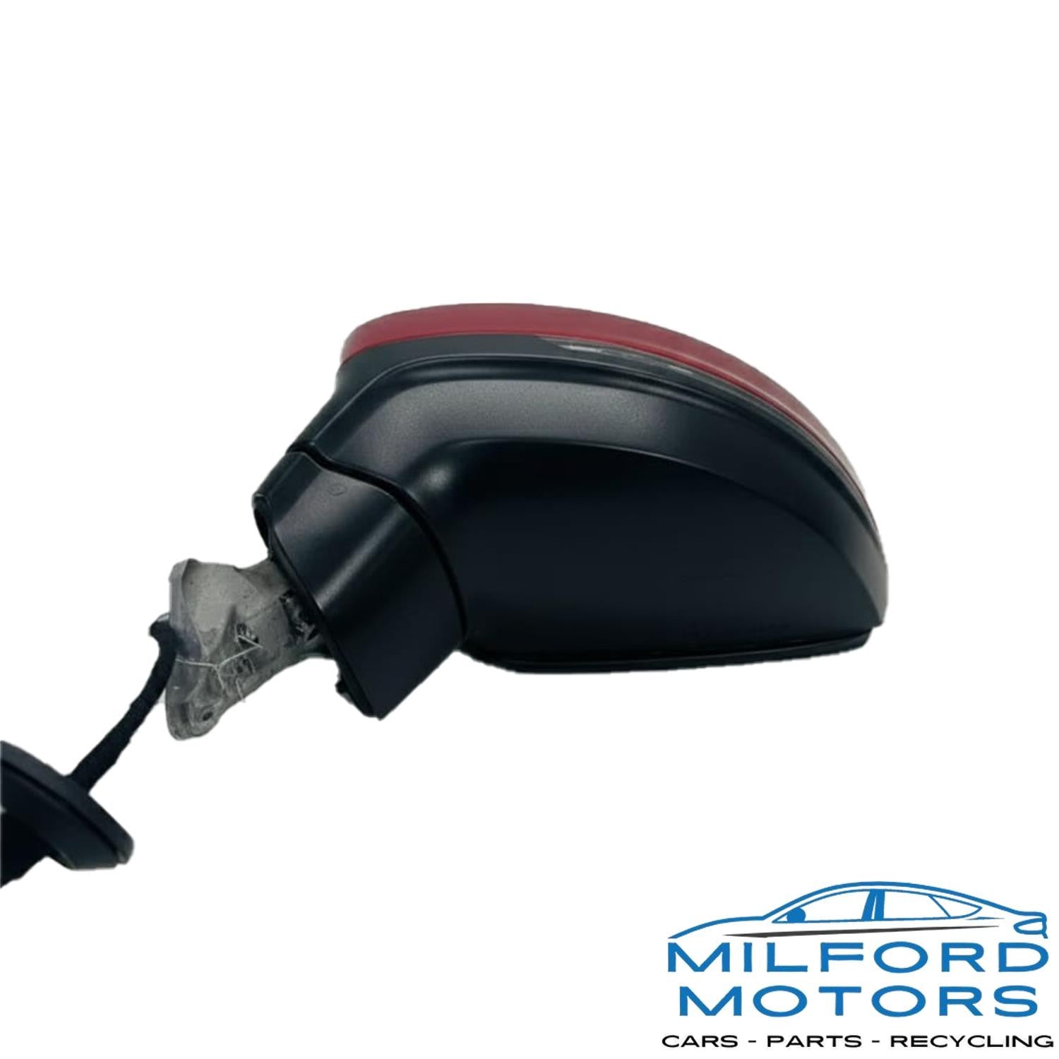 Driver Side View Mirror Manual Folding Fits 2022-2024 Volkswagen Tiguan 2.0L RED