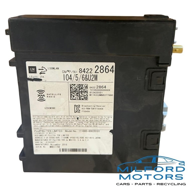 Audio Equipment Radio Receiver ID 84222864 Fits 17-18 Chevy Silverado 1500 5.3L