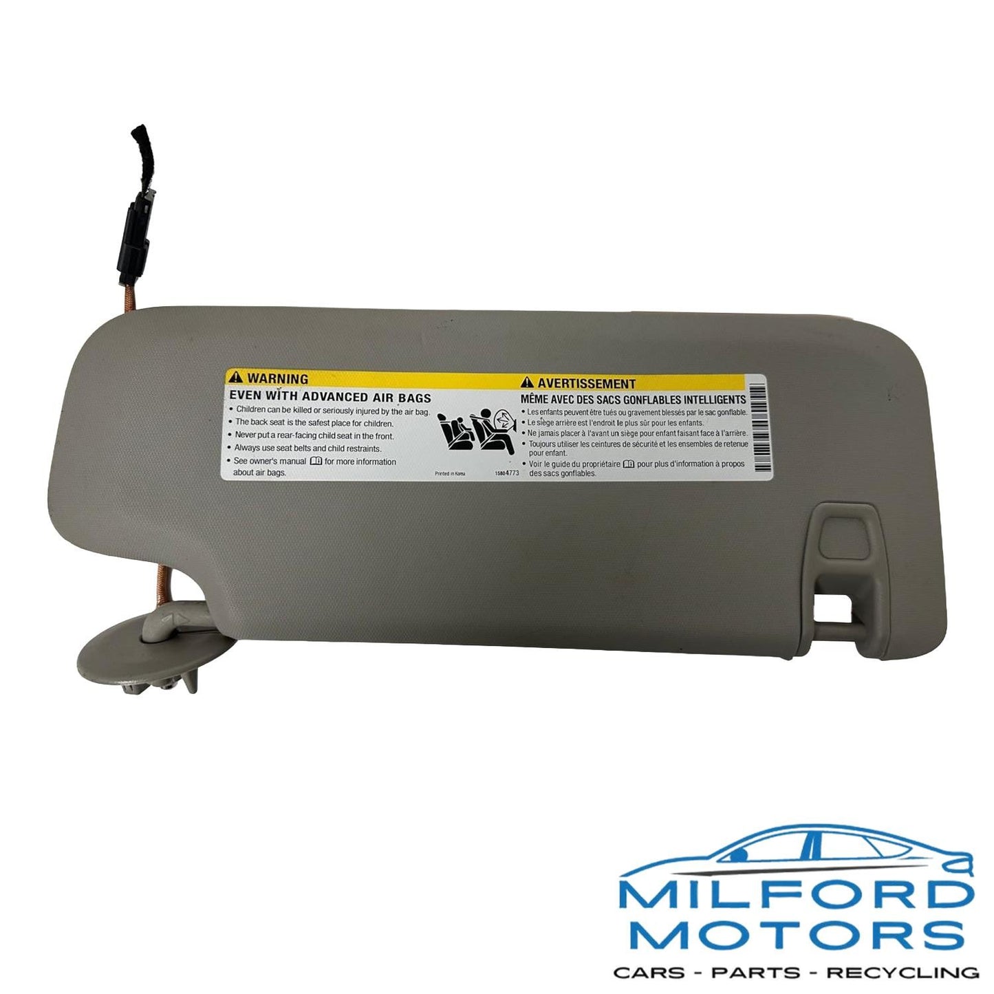 Driver Side Sun Visor Illuminated Fits 2011-2016 Chevrolet Cruze Limited 1.4L