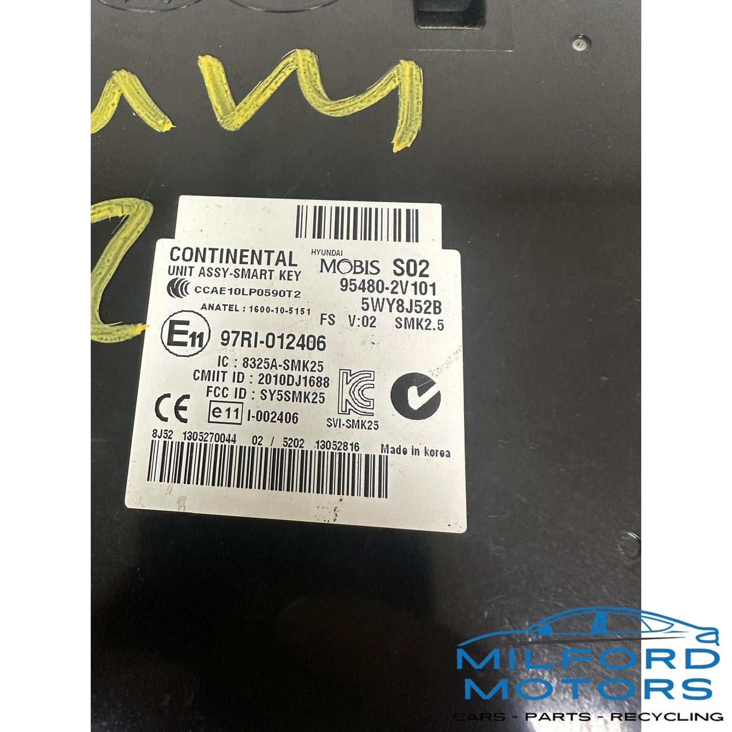 Theft Locking Module Keyless Ignition Smart Key Fits 12-17 Hyundai Veloster 1.6L