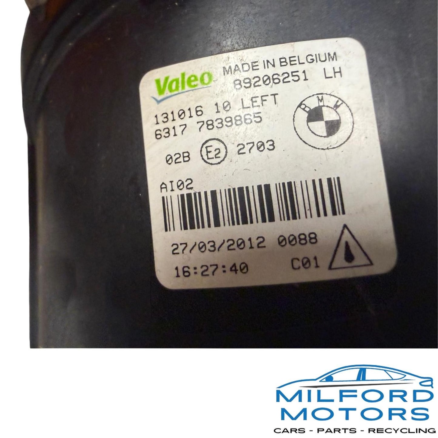 Driver Side Corner/Park Light Fog-driving Fits 2011-2017 BMW 550i 4.4L