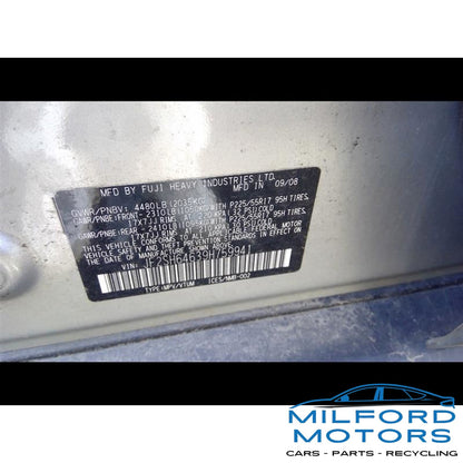 Black Automatic Temperature Control - 2009 Subaru Forester 2.5L