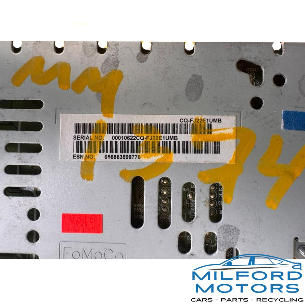 Radio Audio Receiver AM-FM-CD-MP3 Fits 2013-2015 Ford Fusion 2.0L DS7T19C107CK