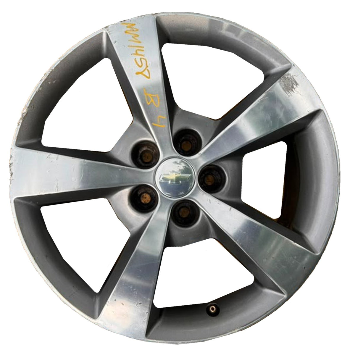 16x6-1/2 5-Single Spoke Aluminum Wheel Rim Fits 2008-2012 Chevy Malibu LT 2.4L