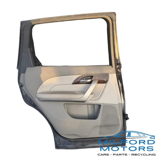 Black Rear Driver Side Door Fits 2007-2013 Acura MDX SH-AWD w/Tech 3.7L