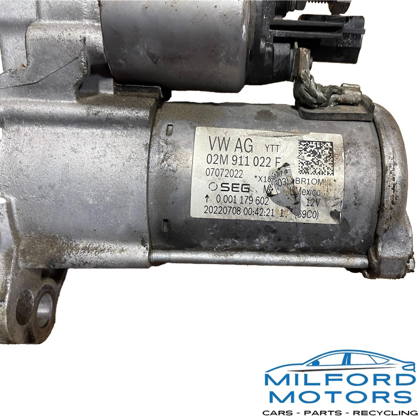 Starter Motor Fits 2018-2024 Volkswagen Tiguan 2.0L 02M911021G 55K miles