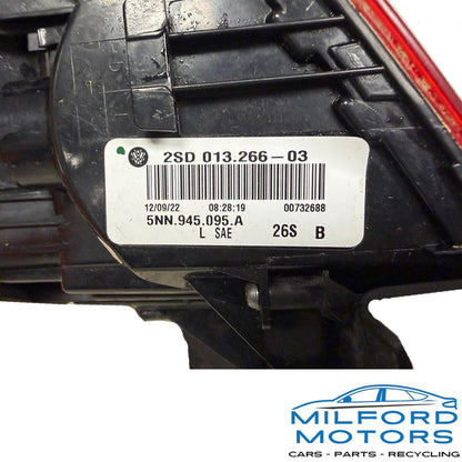 Driver Tail Light Quarter Panel Mounted Fits 2018-2024 Volkswagen Tiguan 2.0L